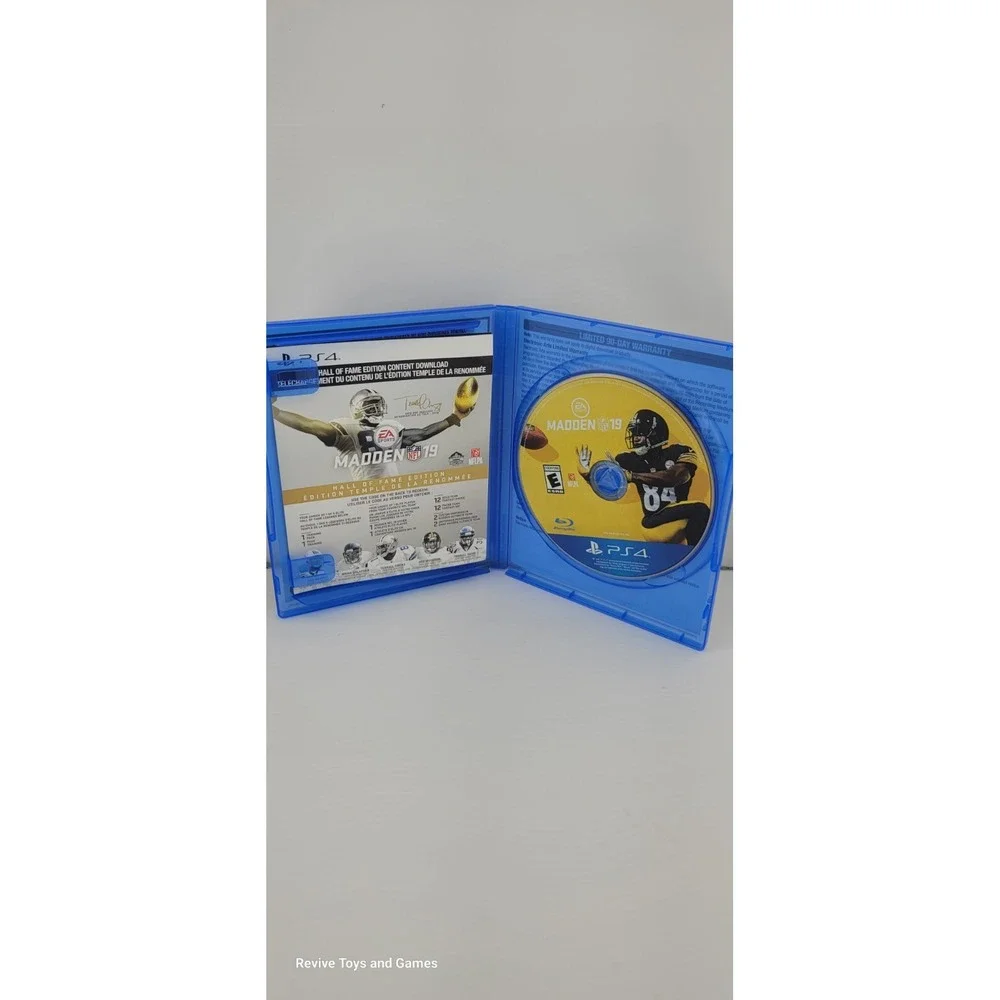 Madden NFL 19 Hall‎ of Fame Edition Sony PlayStation 4 PS4 2018 Game Case Tested